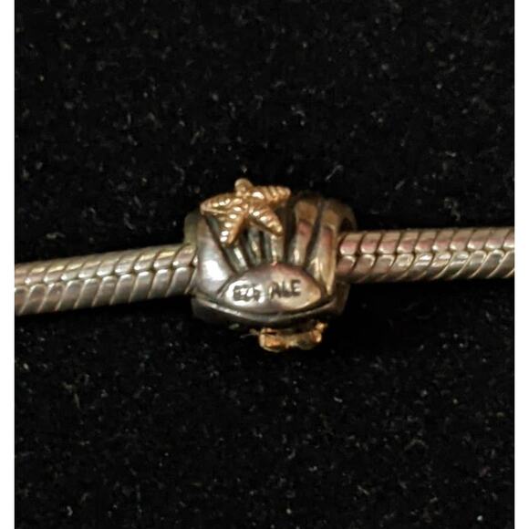 Pandora Moments 925 Sterling Silver Clam Shell Starfish Bead Charm ALE - Picture 3 of 3